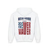 New York Fans Never Waver Youth Heavy Blend Hooded Sweatshirt - Never Waver