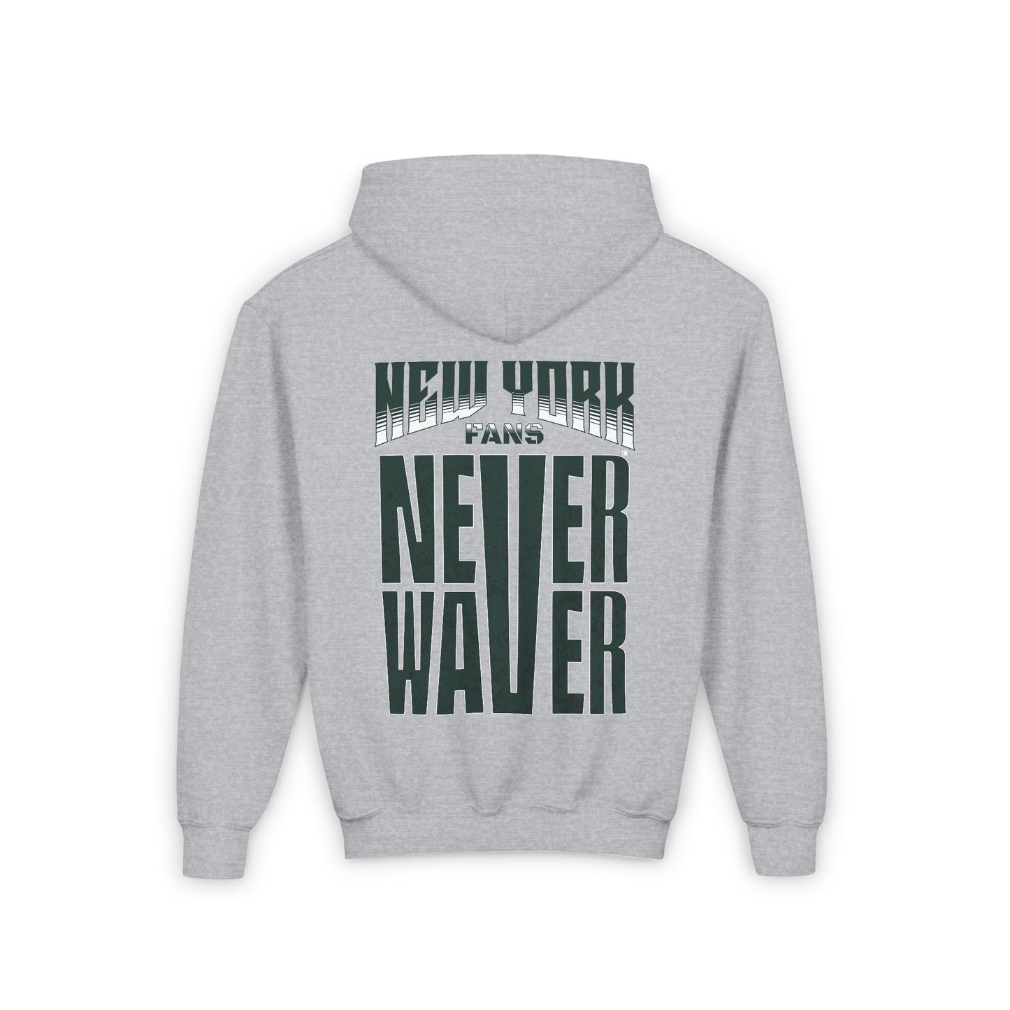 New York Fans Never Waver Youth Heavy Blend Hooded Sweatshirt - Never Waver