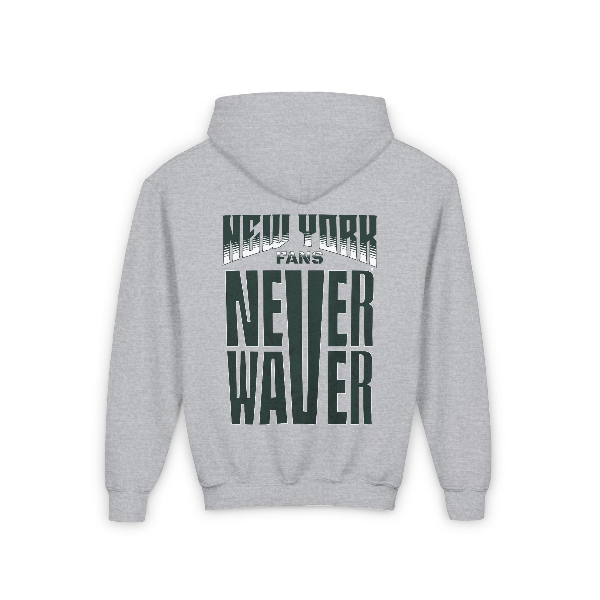 New York Fans Never Waver Youth Heavy Blend Hooded Sweatshirt - Never Waver