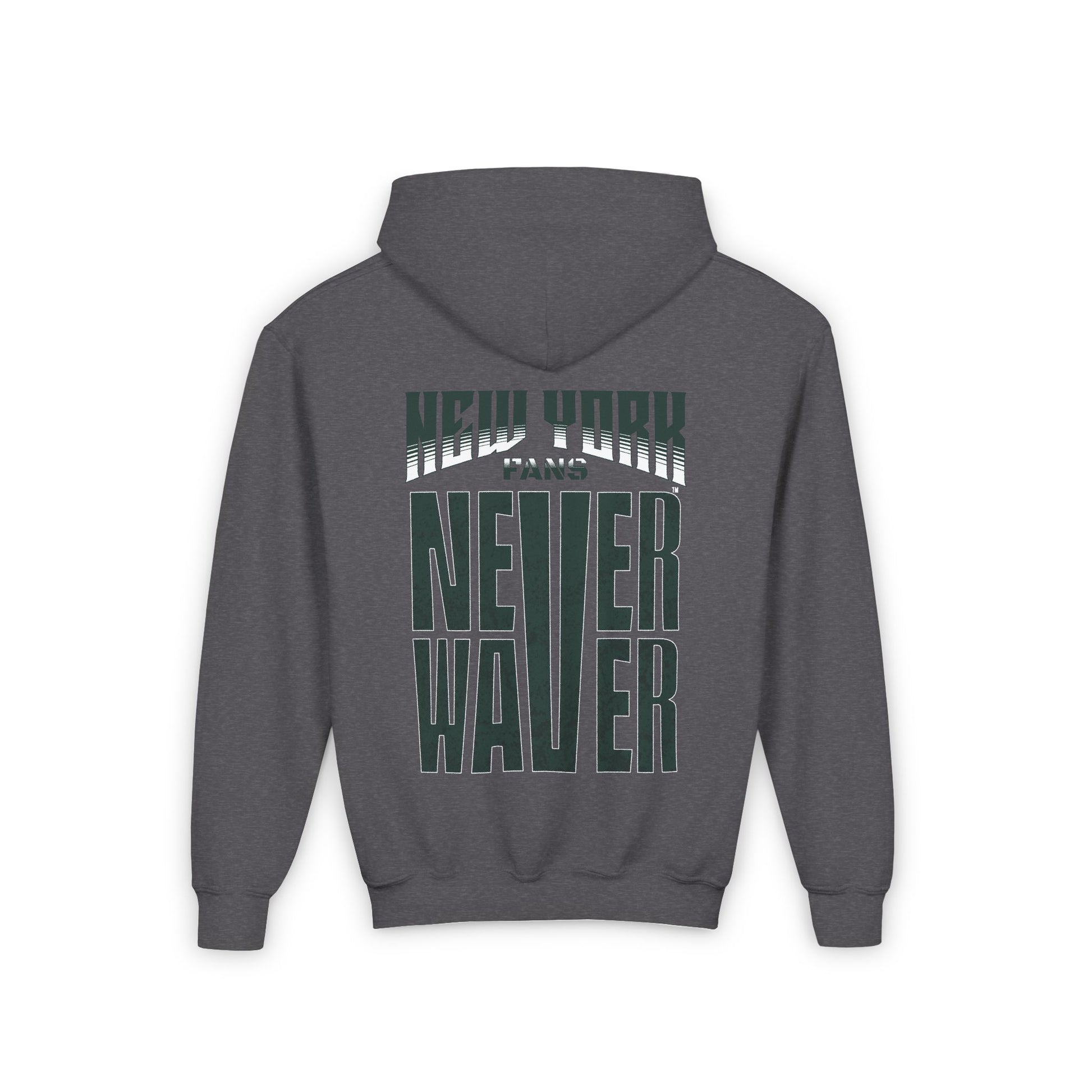 New York Fans Never Waver Youth Heavy Blend Hooded Sweatshirt - Never Waver
