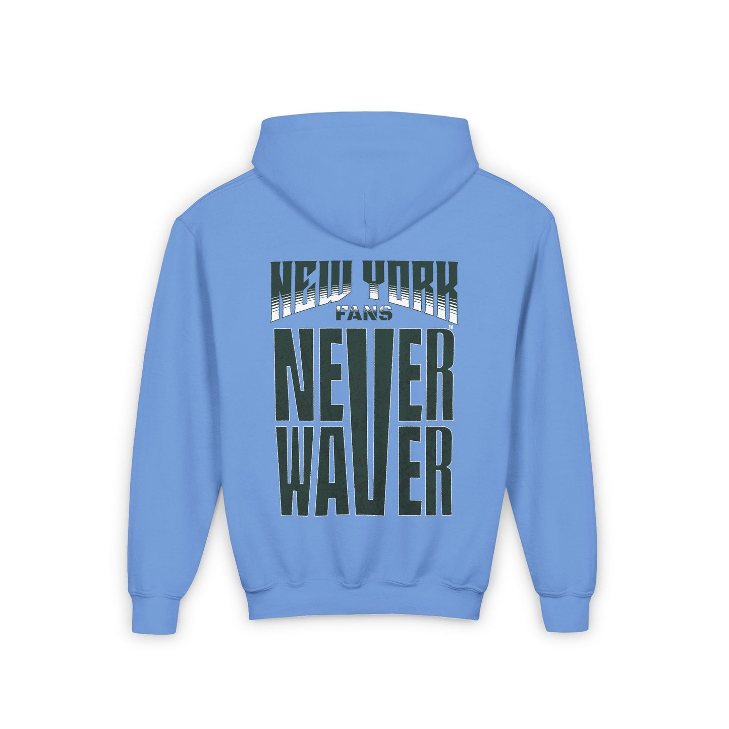 New York Fans Never Waver Youth Heavy Blend Hooded Sweatshirt - Never Waver