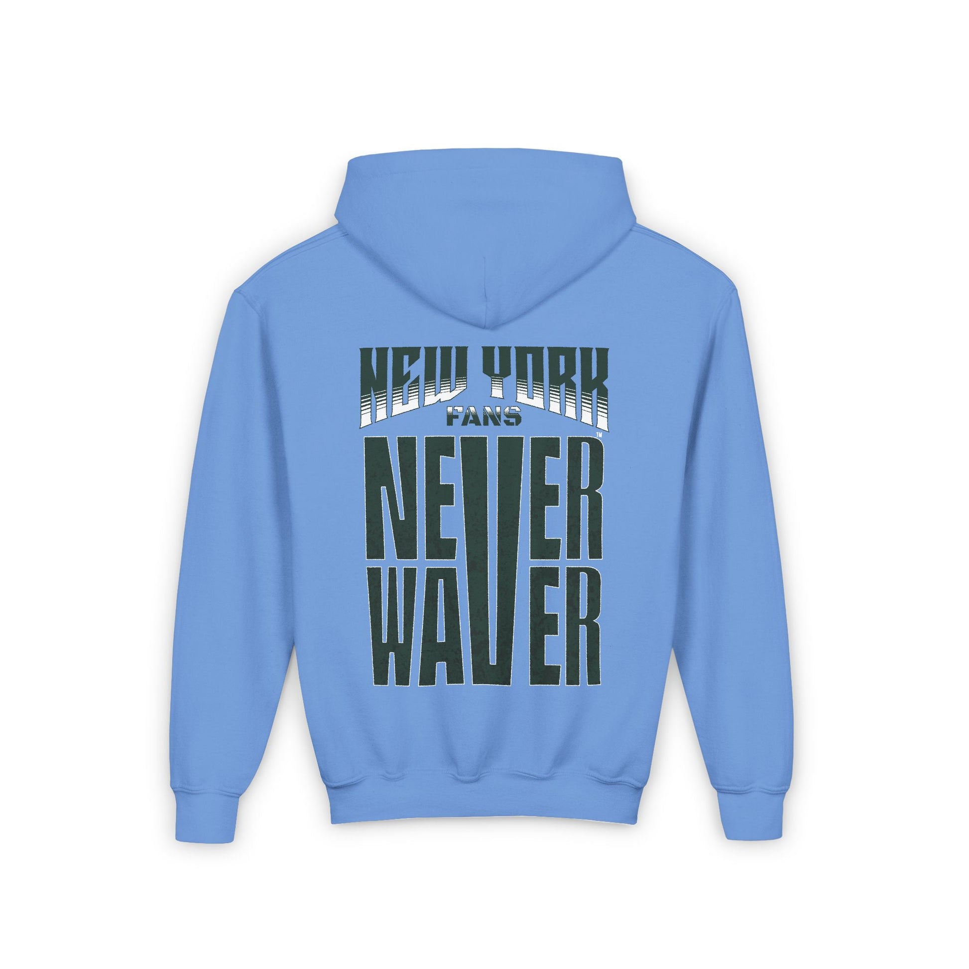 New York Fans Never Waver Youth Heavy Blend Hooded Sweatshirt - Never Waver