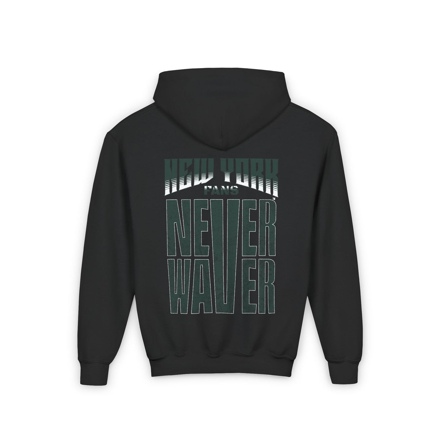 New York Fans Never Waver Youth Heavy Blend Hooded Sweatshirt - Never Waver