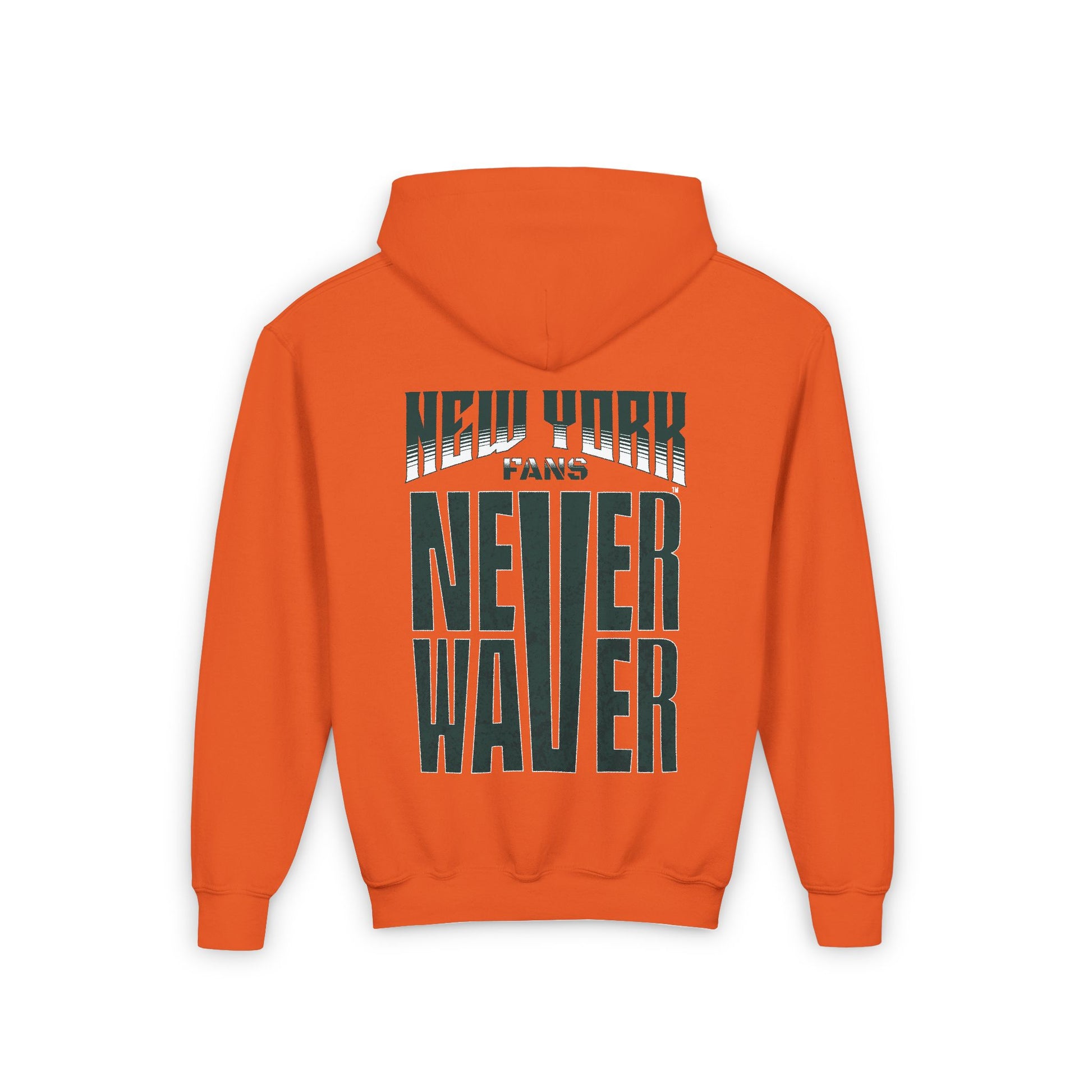 New York Fans Never Waver Youth Heavy Blend Hooded Sweatshirt - Never Waver