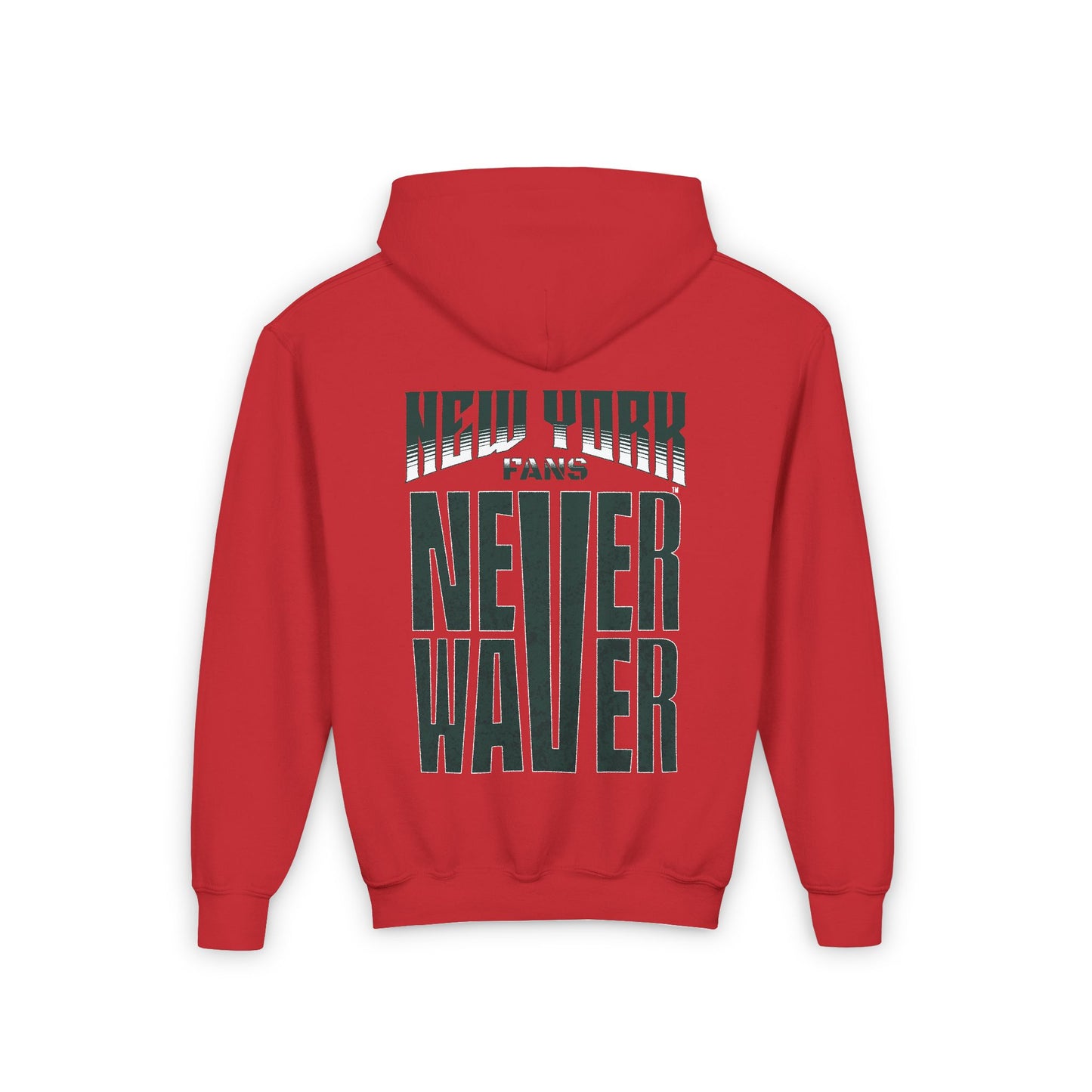 New York Fans Never Waver Youth Heavy Blend Hooded Sweatshirt - Never Waver