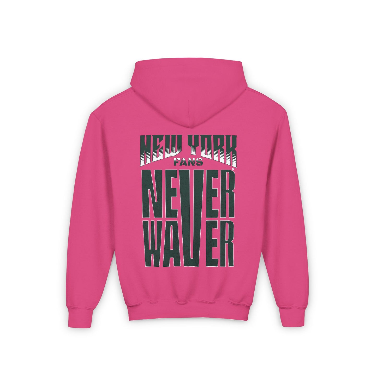 New York Fans Never Waver Youth Heavy Blend Hooded Sweatshirt - Never Waver