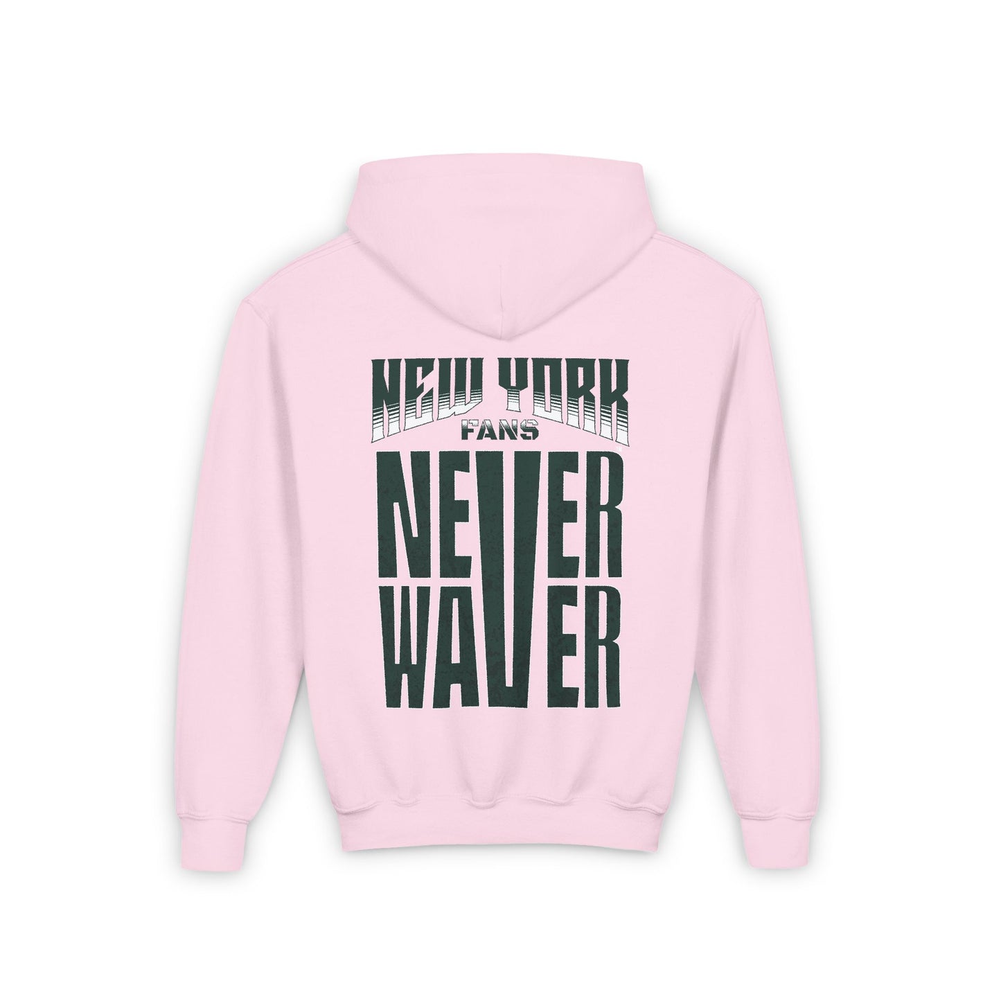 New York Fans Never Waver Youth Heavy Blend Hooded Sweatshirt - Never Waver