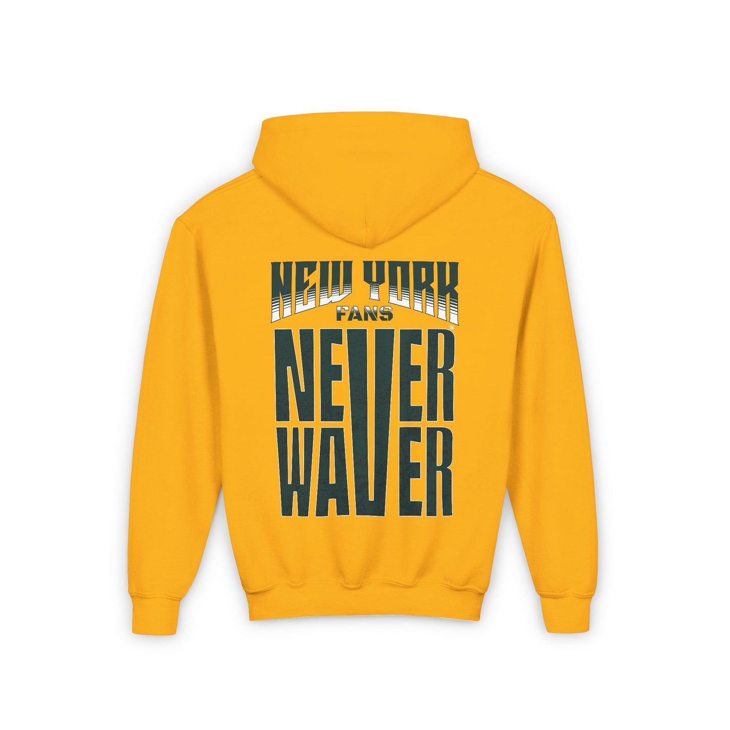 New York Fans Never Waver Youth Heavy Blend Hooded Sweatshirt - Never Waver