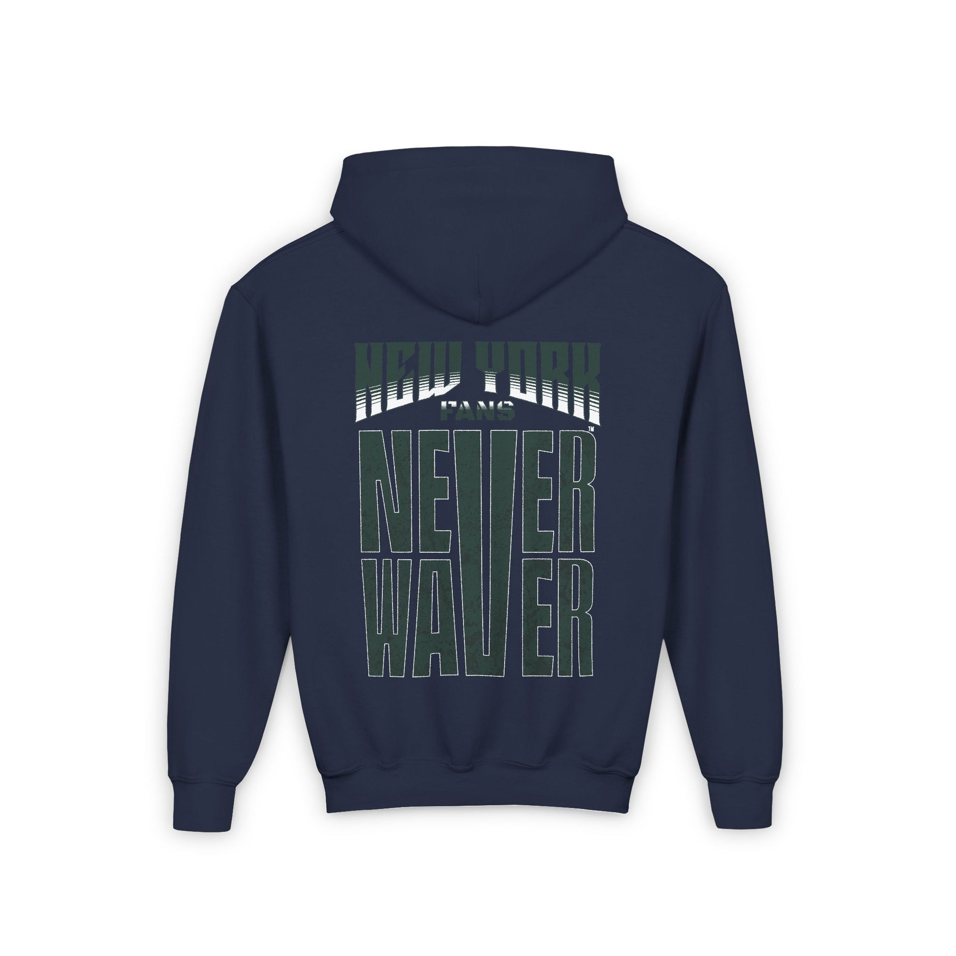 New York Fans Never Waver Youth Heavy Blend Hooded Sweatshirt - Never Waver