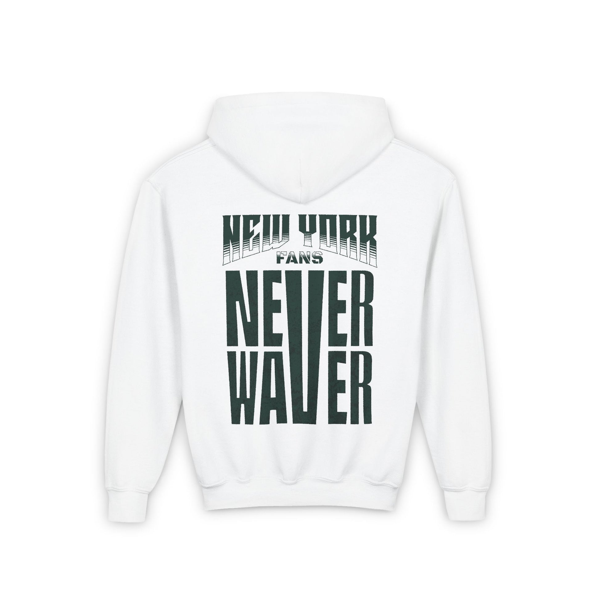 New York Fans Never Waver Youth Heavy Blend Hooded Sweatshirt - Never Waver