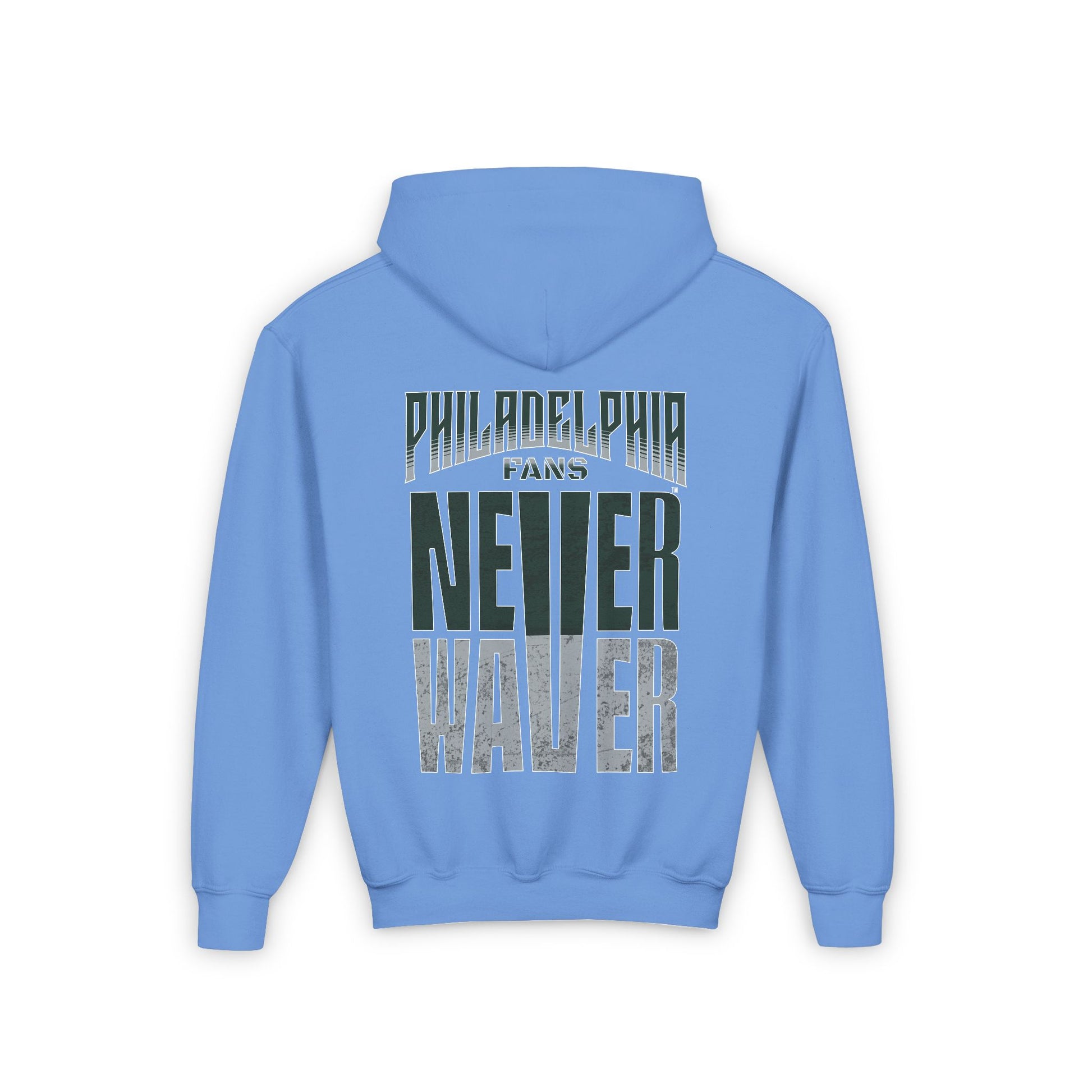 Philadelphia Fans Never Waver Youth Heavy Blend Hooded Sweatshirt - Never Waver