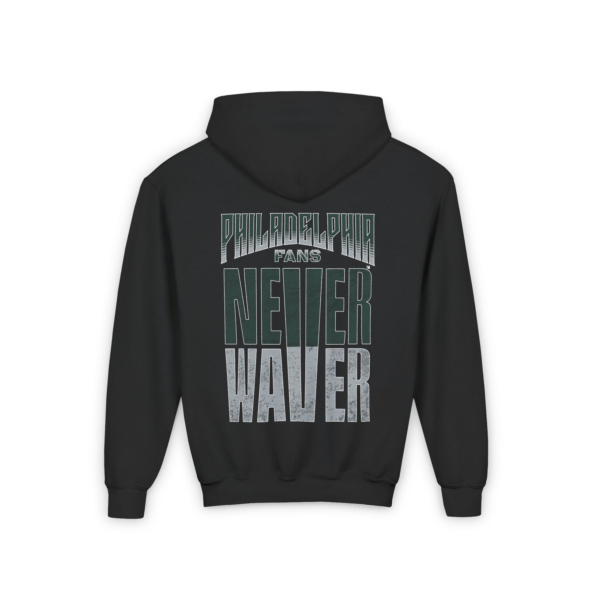 Philadelphia Fans Never Waver Youth Heavy Blend Hooded Sweatshirt - Never Waver