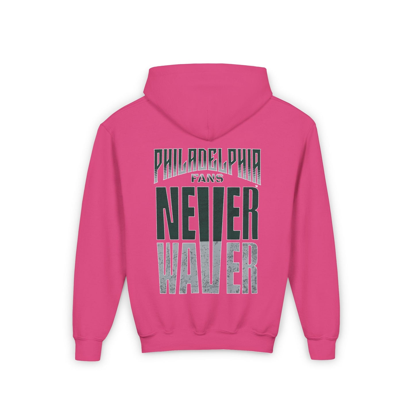 Philadelphia Fans Never Waver Youth Heavy Blend Hooded Sweatshirt - Never Waver