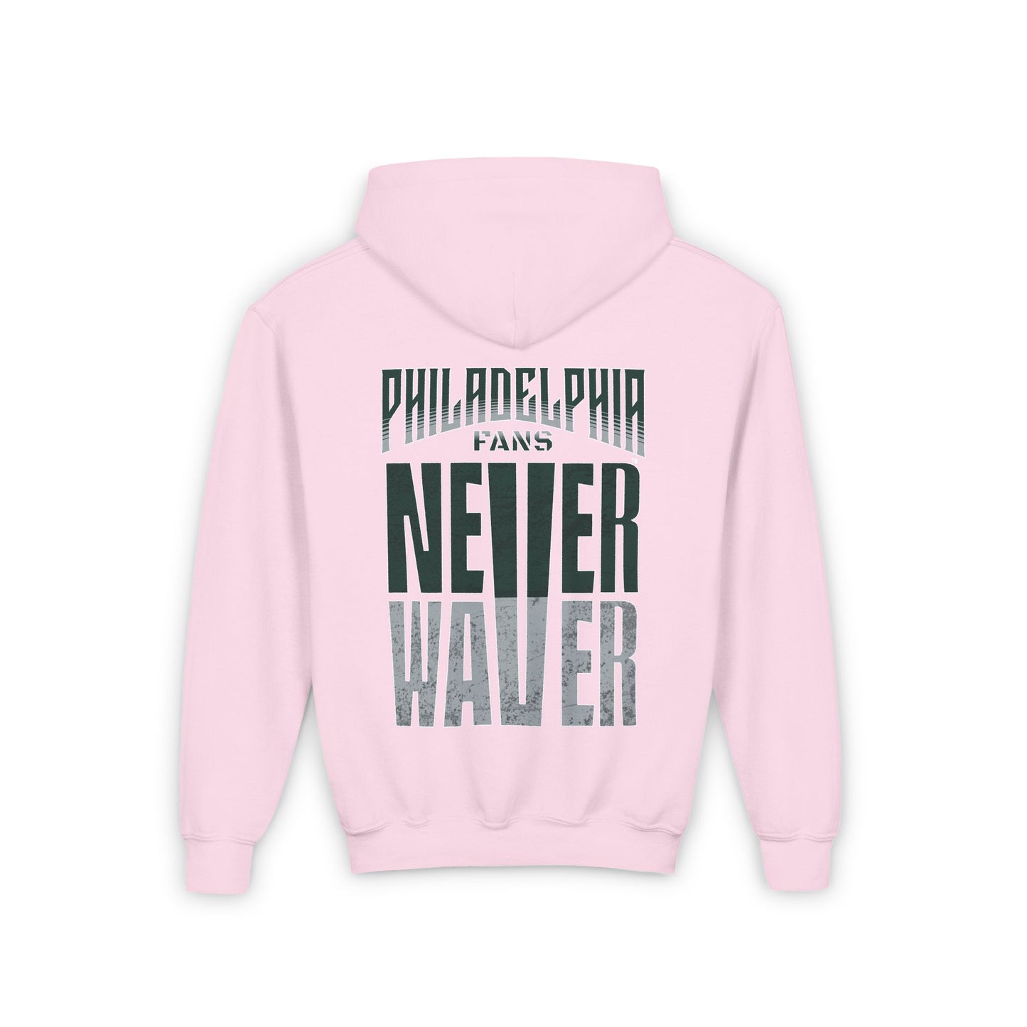 Philadelphia Fans Never Waver Youth Heavy Blend Hooded Sweatshirt - Never Waver