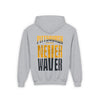 Pittsburgh Fans Never Waver Youth Heavy Blend Hooded Sweatshirt - Never Waver