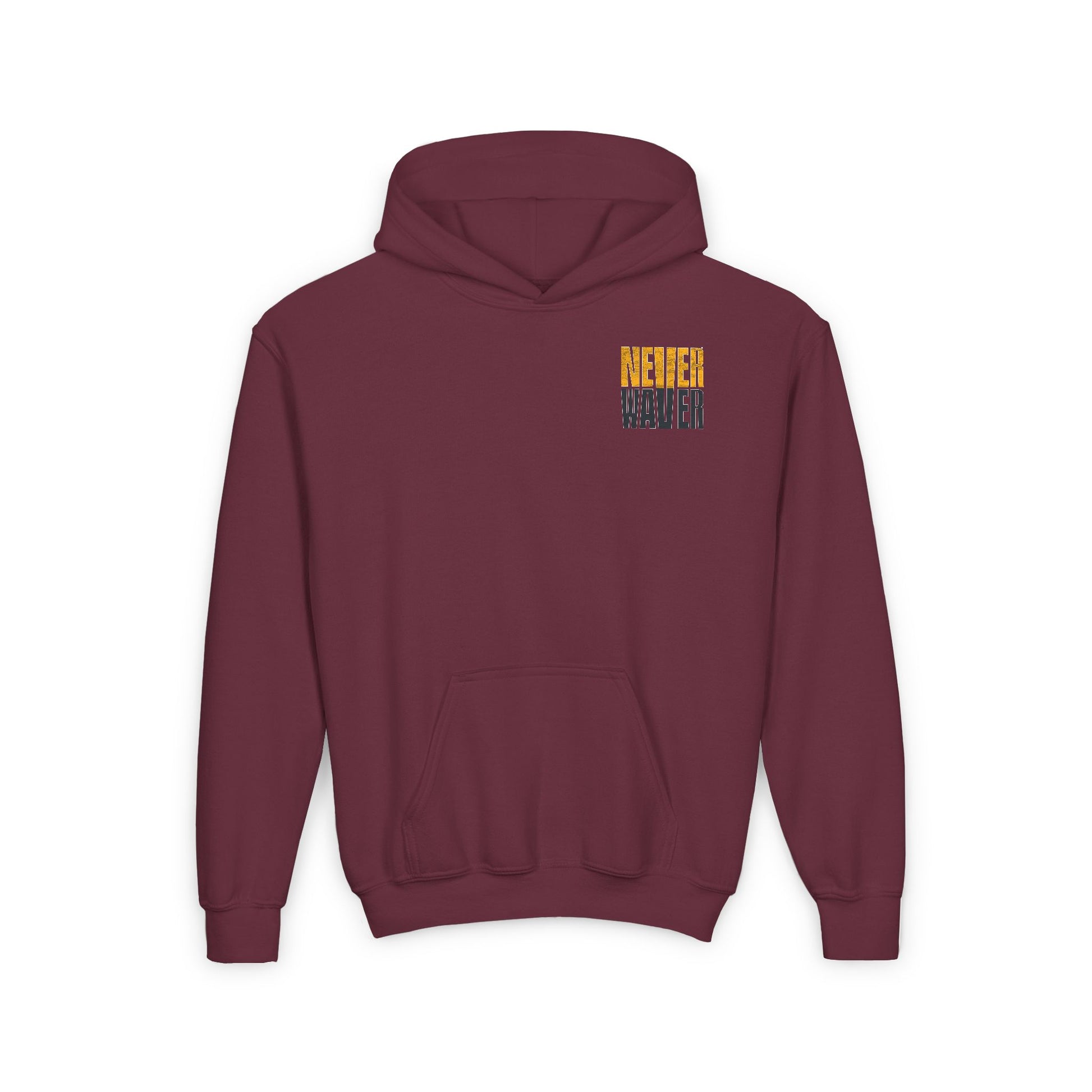 Pittsburgh Fans Never Waver Youth Heavy Blend Hooded Sweatshirt - Never Waver