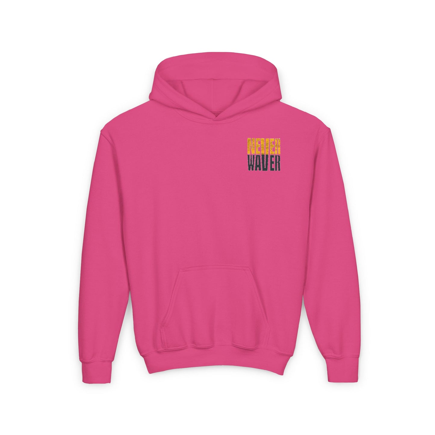 Pittsburgh Fans Never Waver Youth Heavy Blend Hooded Sweatshirt - Never Waver