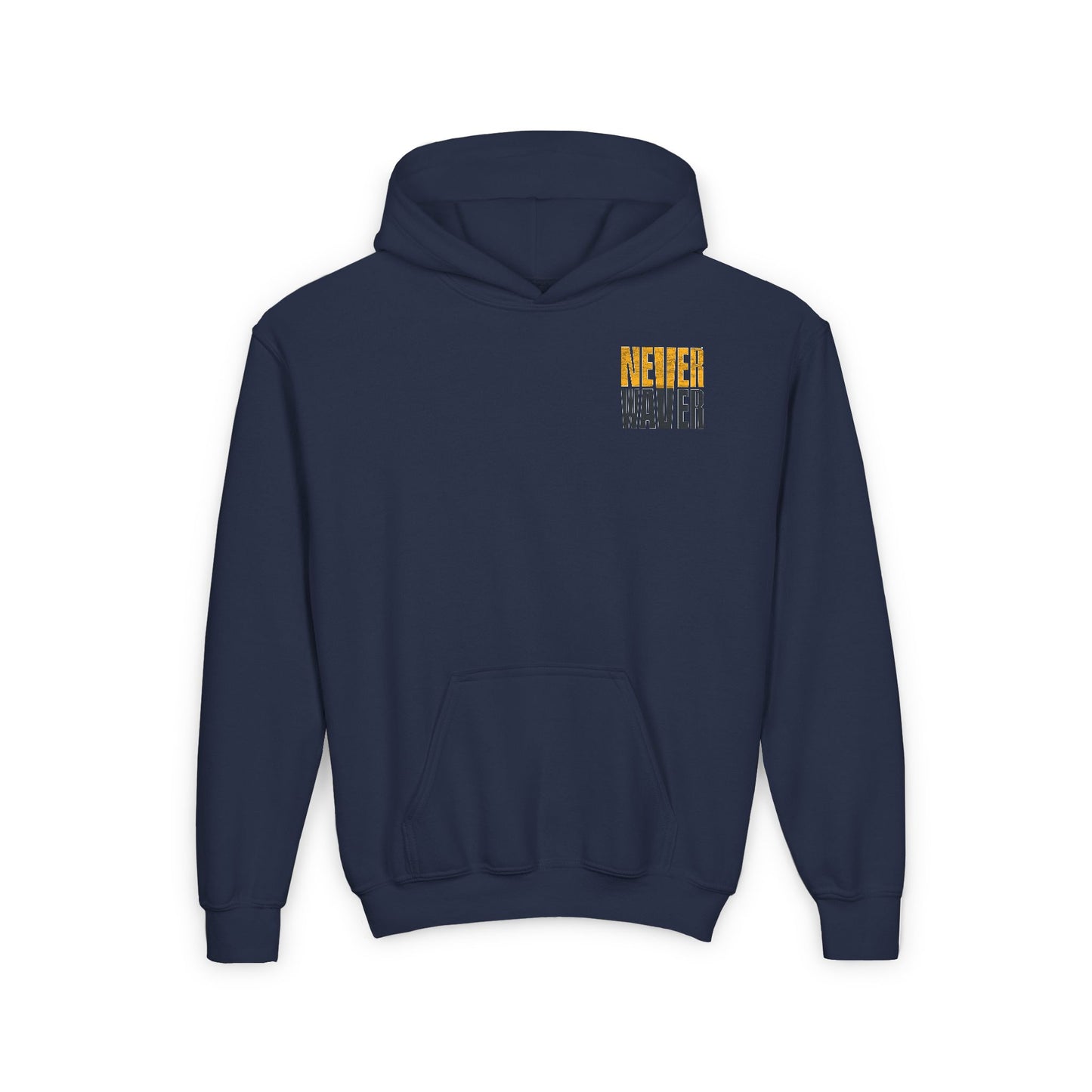 Pittsburgh Fans Never Waver Youth Heavy Blend Hooded Sweatshirt - Never Waver