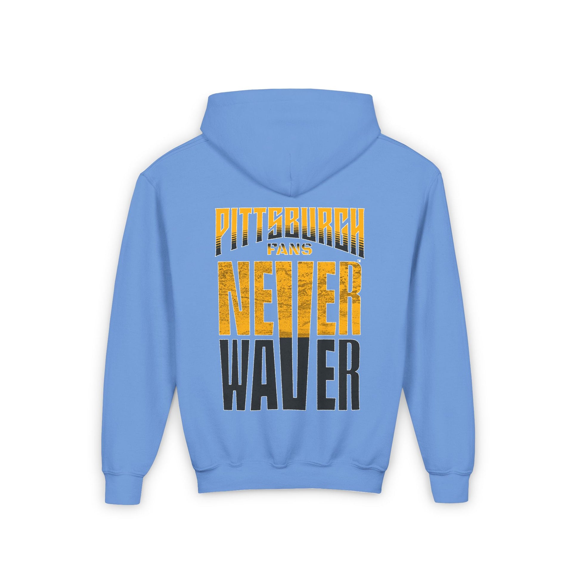 Pittsburgh Fans Never Waver Youth Heavy Blend Hooded Sweatshirt - Never Waver