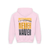 Pittsburgh Fans Never Waver Youth Heavy Blend Hooded Sweatshirt - Never Waver