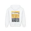 Pittsburgh Fans Never Waver Youth Heavy Blend Hooded Sweatshirt - Never Waver