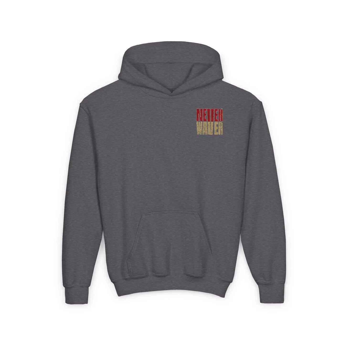 San Francisco Fans Never Waver Youth Heavy Blend Hooded Sweatshirt - Never Waver