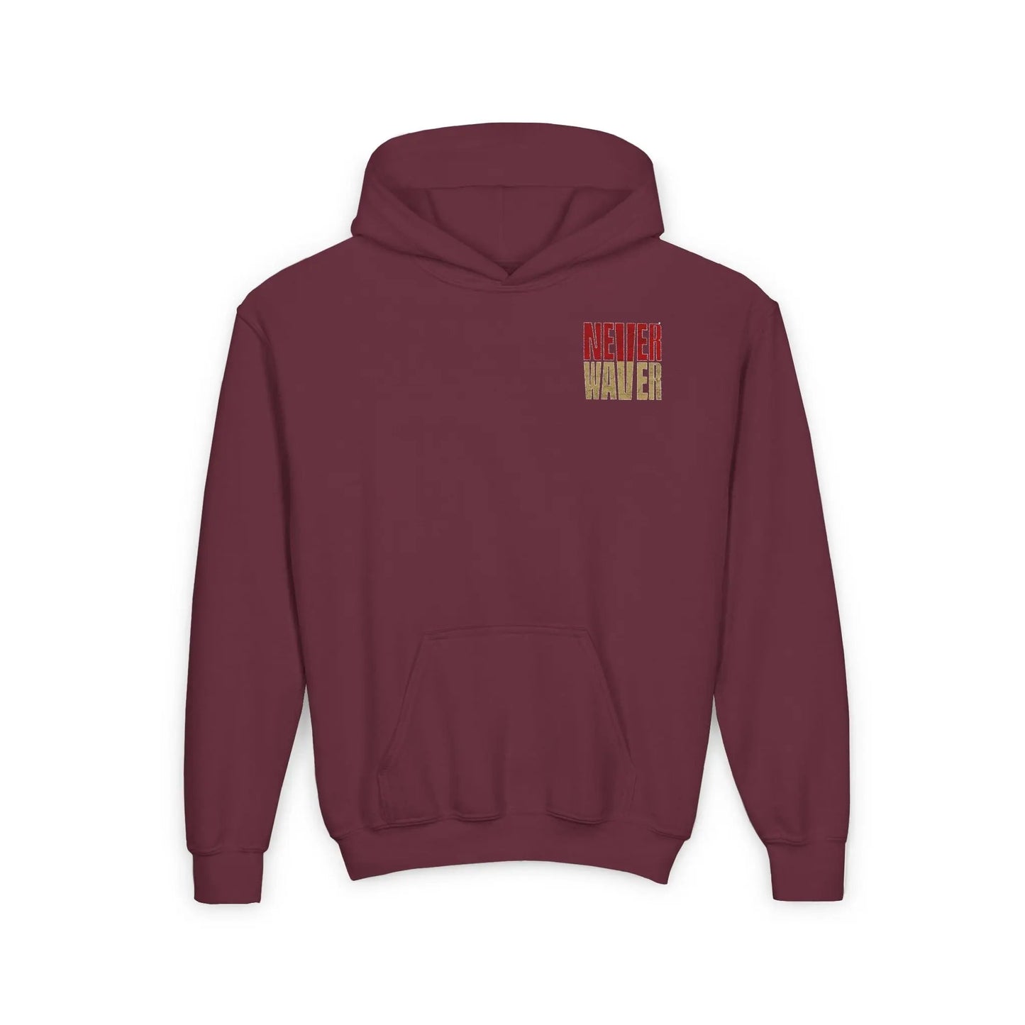 San Francisco Fans Never Waver Youth Heavy Blend Hooded Sweatshirt - Never Waver