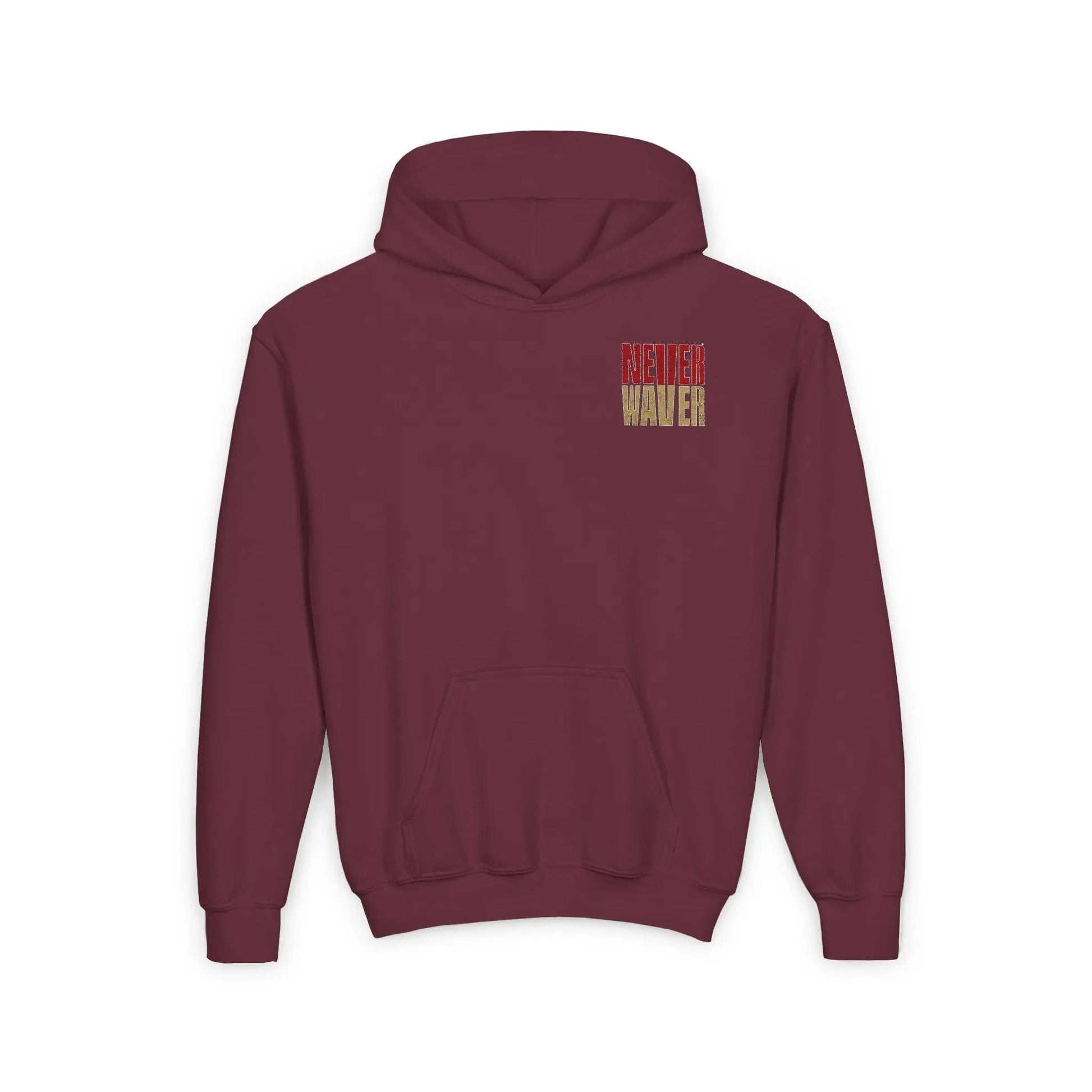 San Francisco Fans Never Waver Youth Heavy Blend Hooded Sweatshirt - Never Waver