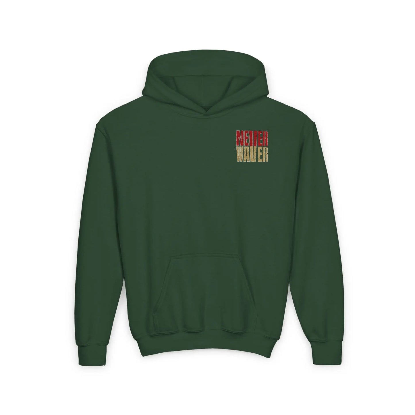 San Francisco Fans Never Waver Youth Heavy Blend Hooded Sweatshirt - Never Waver