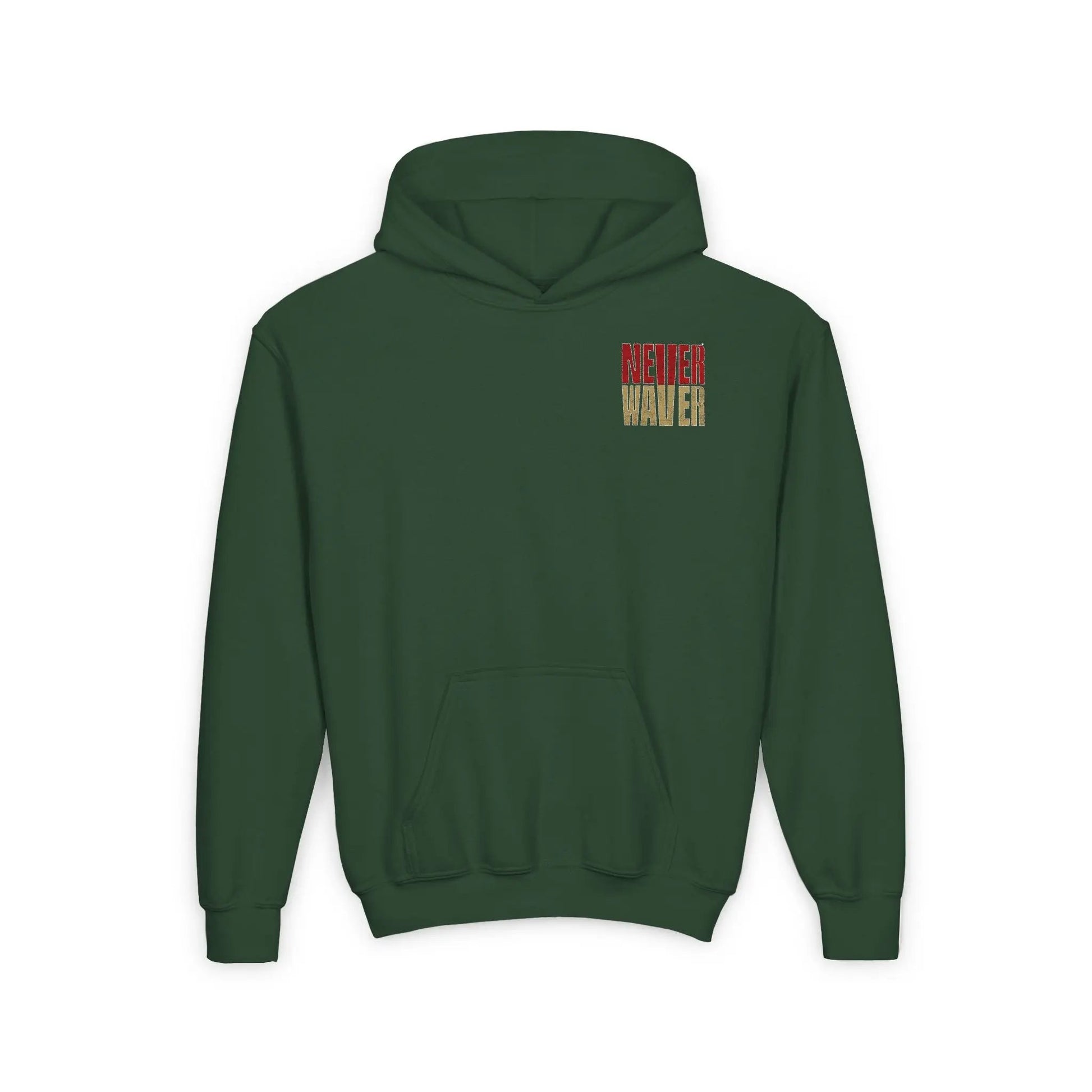 San Francisco Fans Never Waver Youth Heavy Blend Hooded Sweatshirt - Never Waver