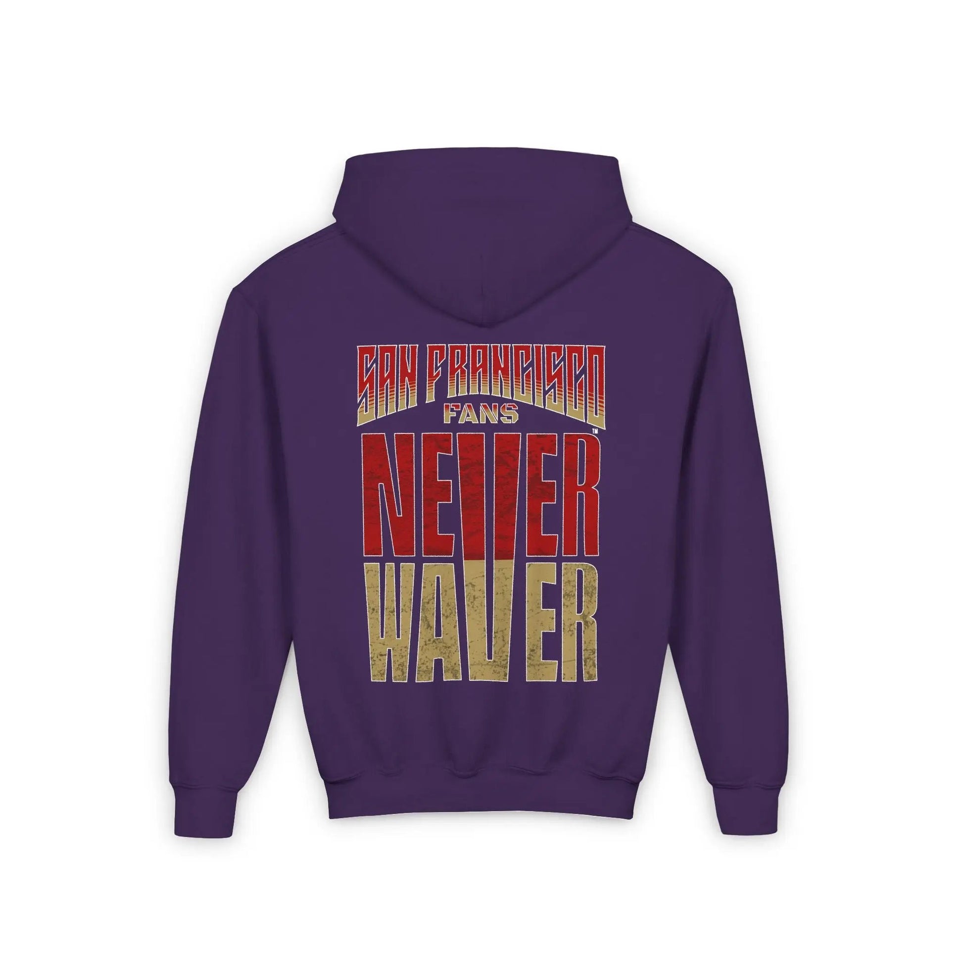 San Francisco Fans Never Waver Youth Heavy Blend Hooded Sweatshirt - Never Waver