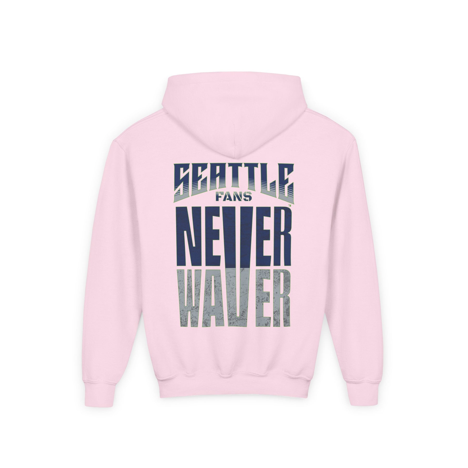 Seattle Fans Never Waver Youth Heavy Blend Hooded Sweatshirt - Never Waver