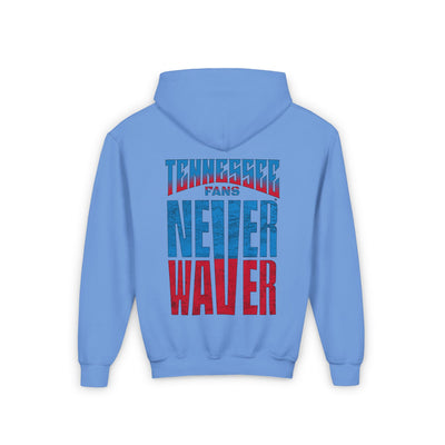 Tennessee Fans Never Waver Youth Heavy Blend Hooded Sweatshirt - Never Waver