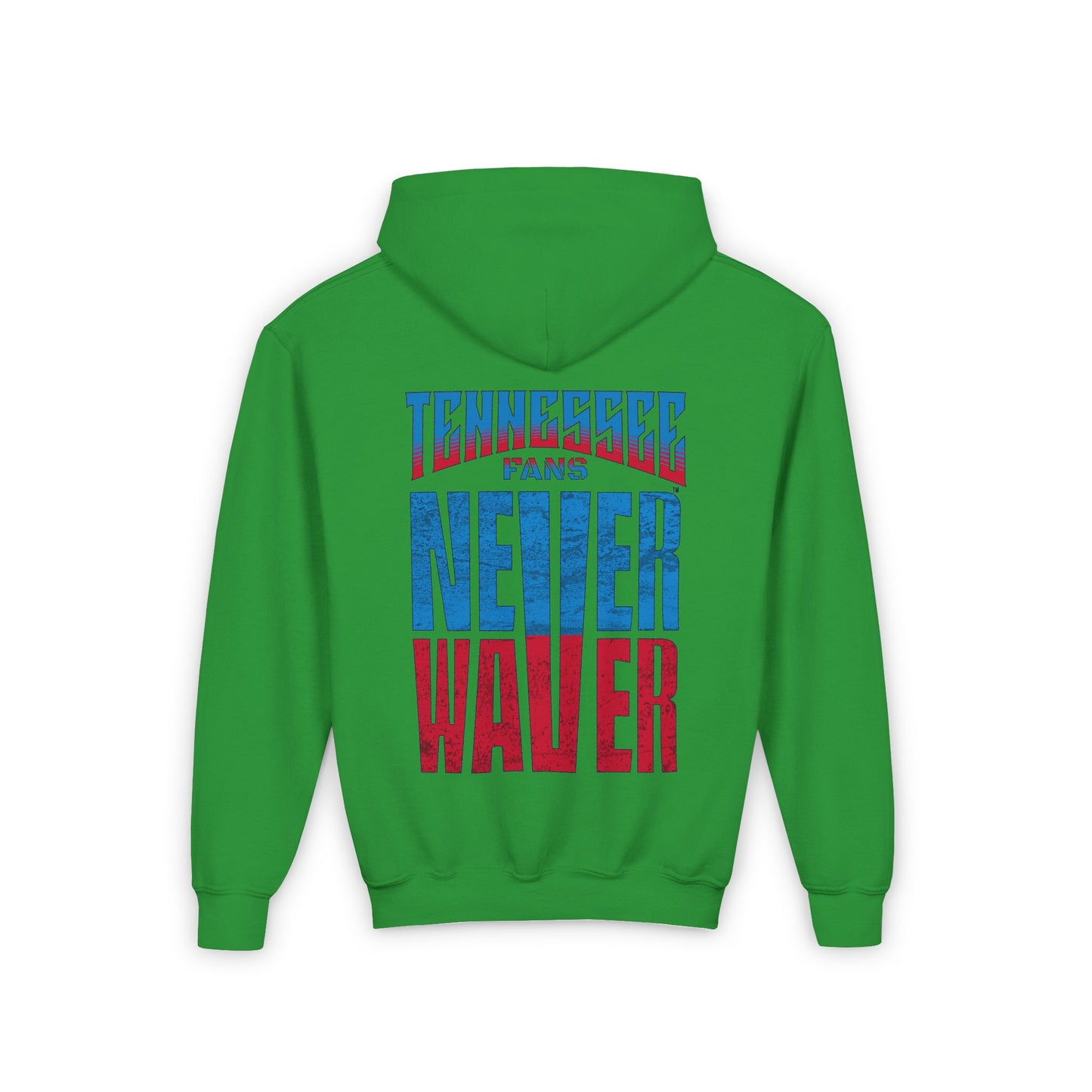 Tennessee Fans Never Waver Youth Heavy Blend Hooded Sweatshirt - Never Waver
