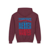 Tennessee Fans Never Waver Youth Heavy Blend Hooded Sweatshirt - Never Waver