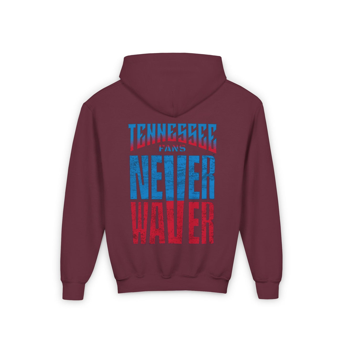 Tennessee Fans Never Waver Youth Heavy Blend Hooded Sweatshirt - Never Waver