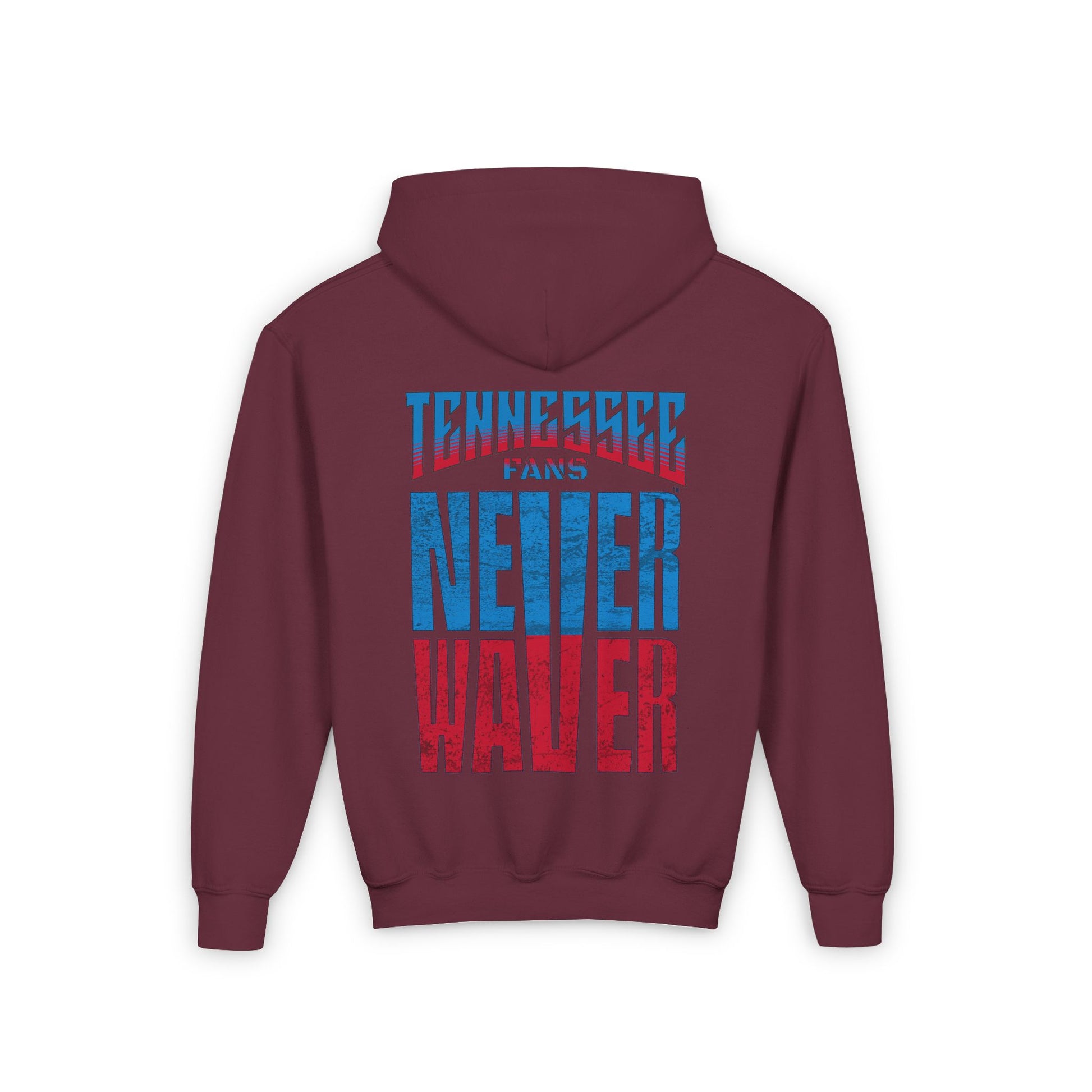 Tennessee Fans Never Waver Youth Heavy Blend Hooded Sweatshirt - Never Waver