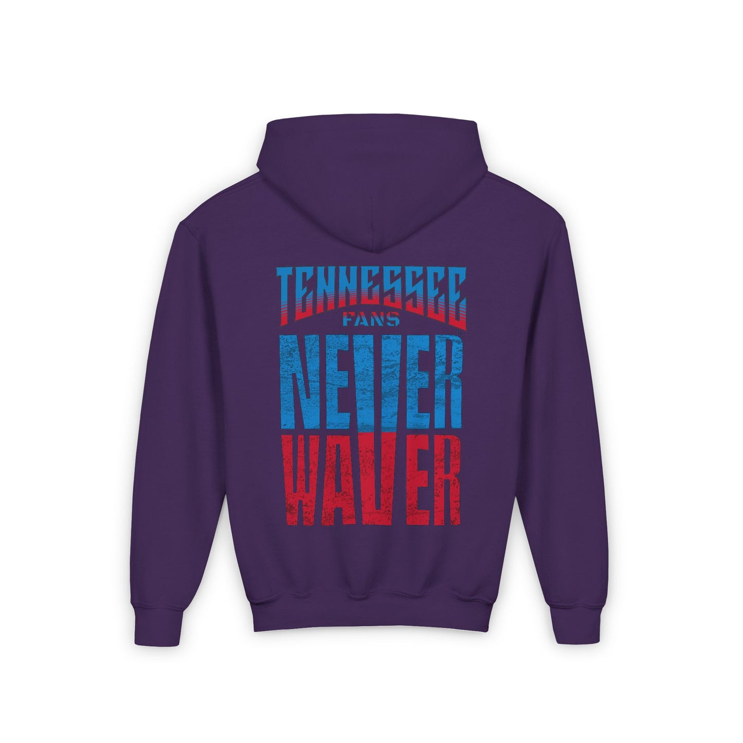 Tennessee Fans Never Waver Youth Heavy Blend Hooded Sweatshirt - Never Waver