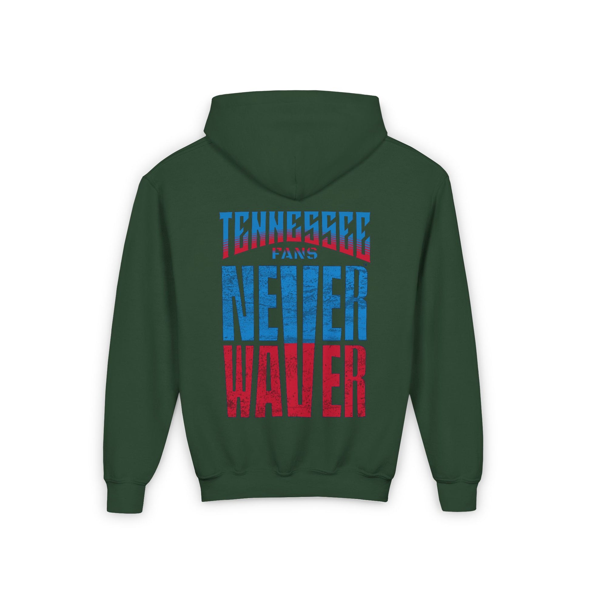 Tennessee Fans Never Waver Youth Heavy Blend Hooded Sweatshirt - Never Waver