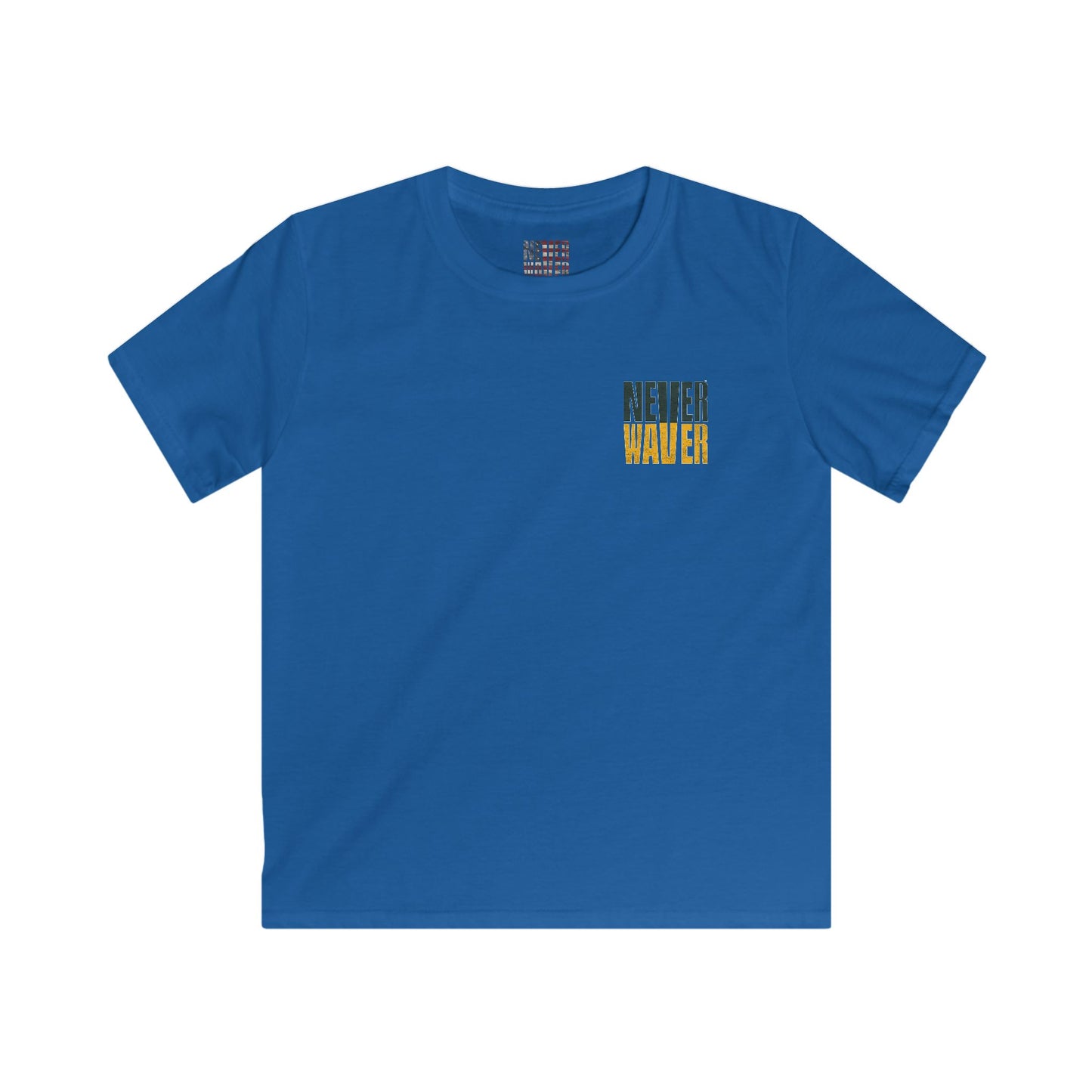 Green Bay Fans Never Waver Kids Softstyle Tee - Never Waver