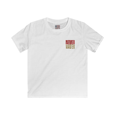 San Francisco Fans Never Waver Kids Softstyle Tee - Never Waver