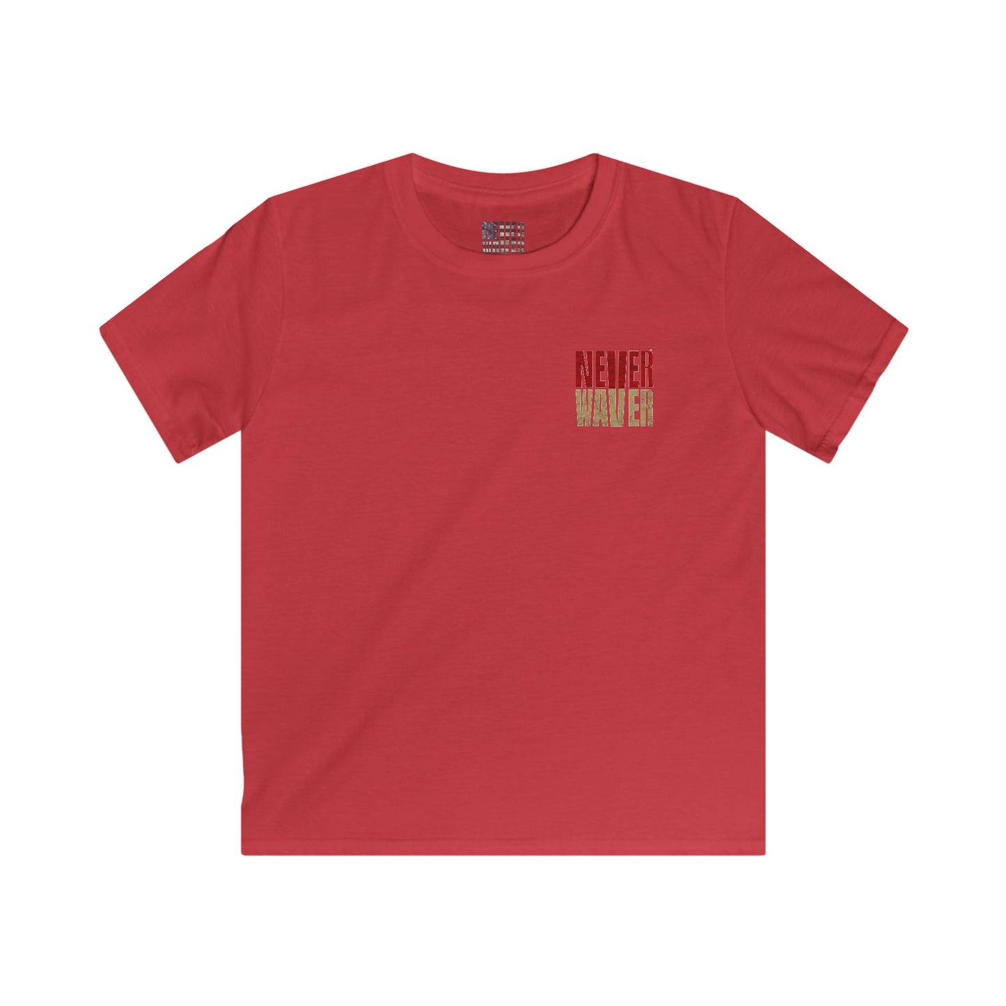 San Francisco Fans Never Waver Kids Softstyle Tee - Never Waver