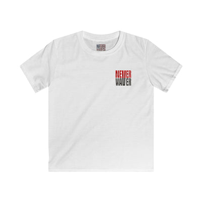 Tampa Bay Fans Never Waver Kids Softstyle Tee - Never Waver