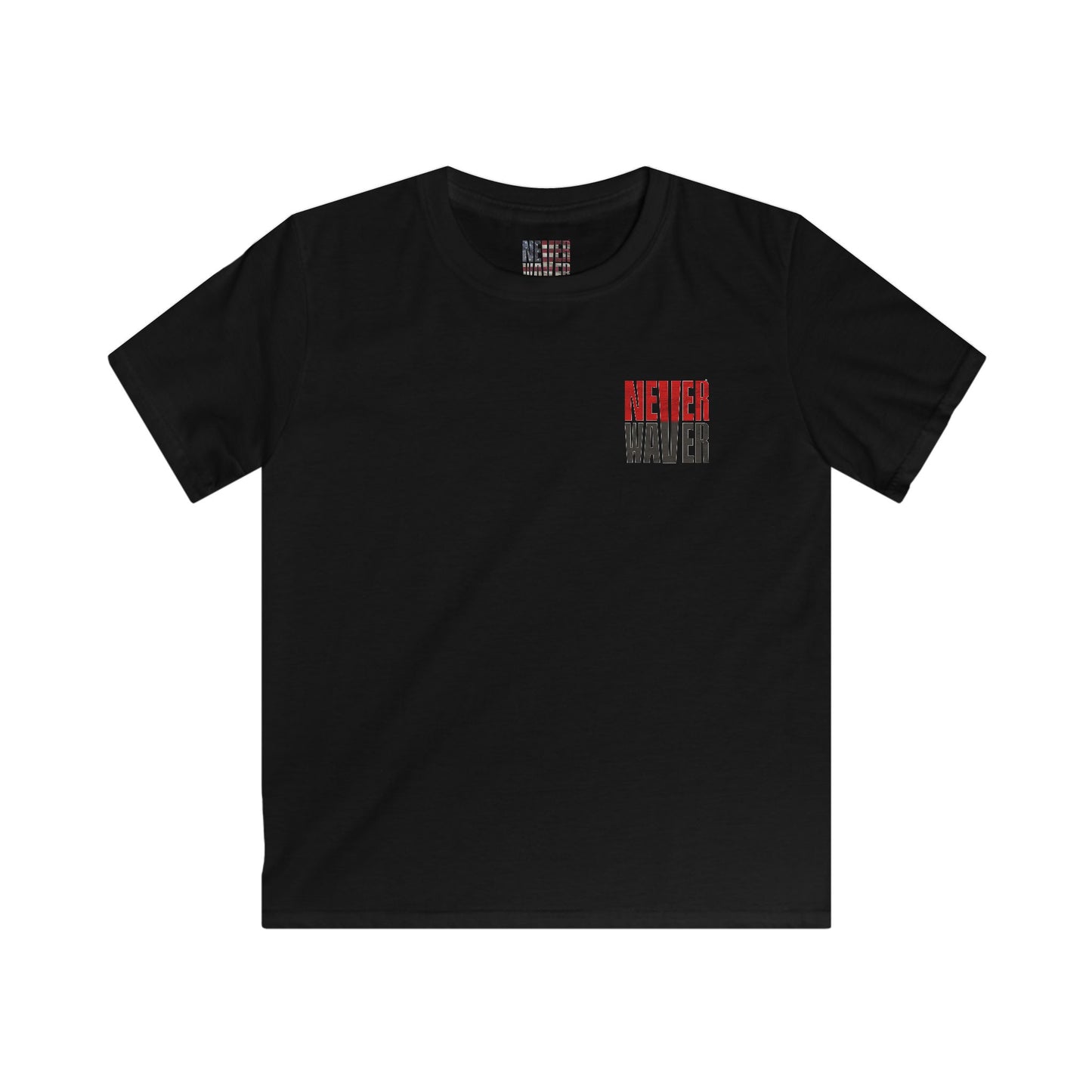 Tampa Bay Fans Never Waver Kids Softstyle Tee - Never Waver