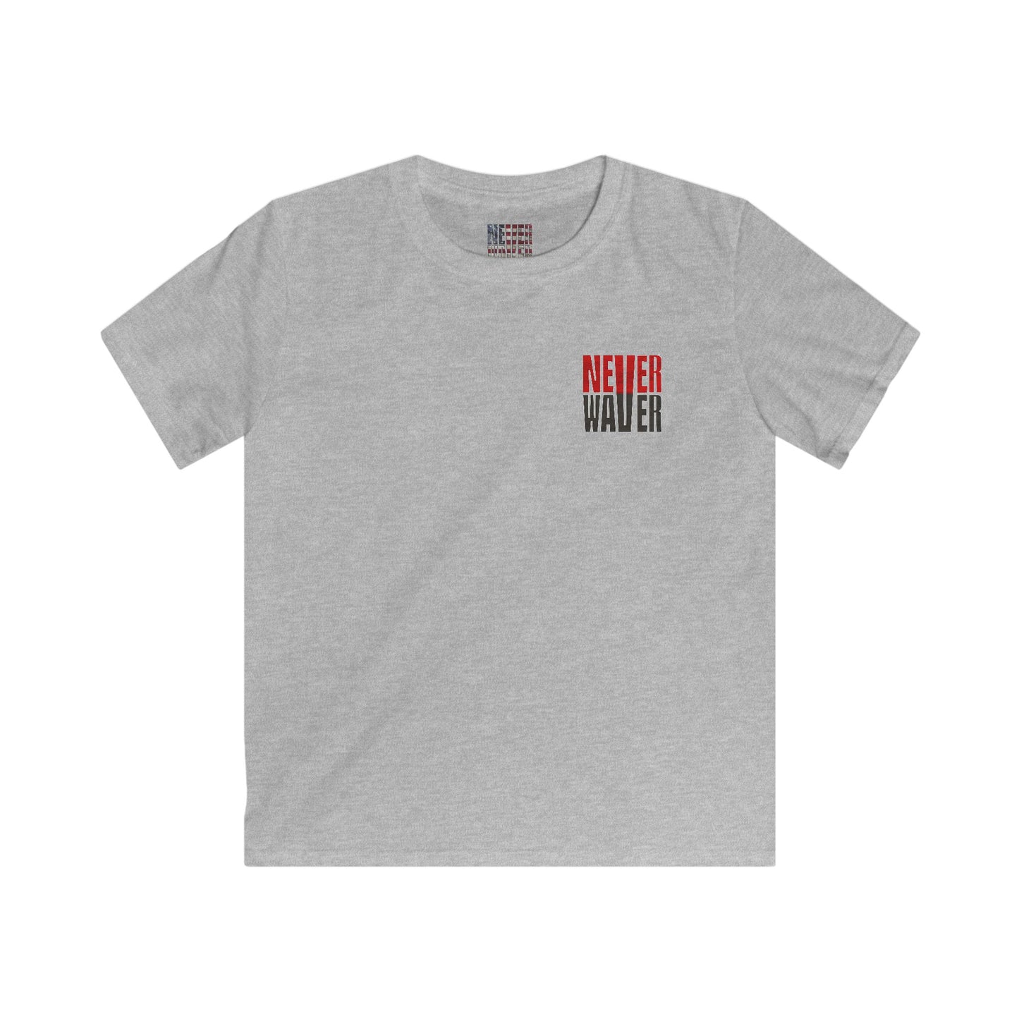 Tampa Bay Fans Never Waver Kids Softstyle Tee - Never Waver