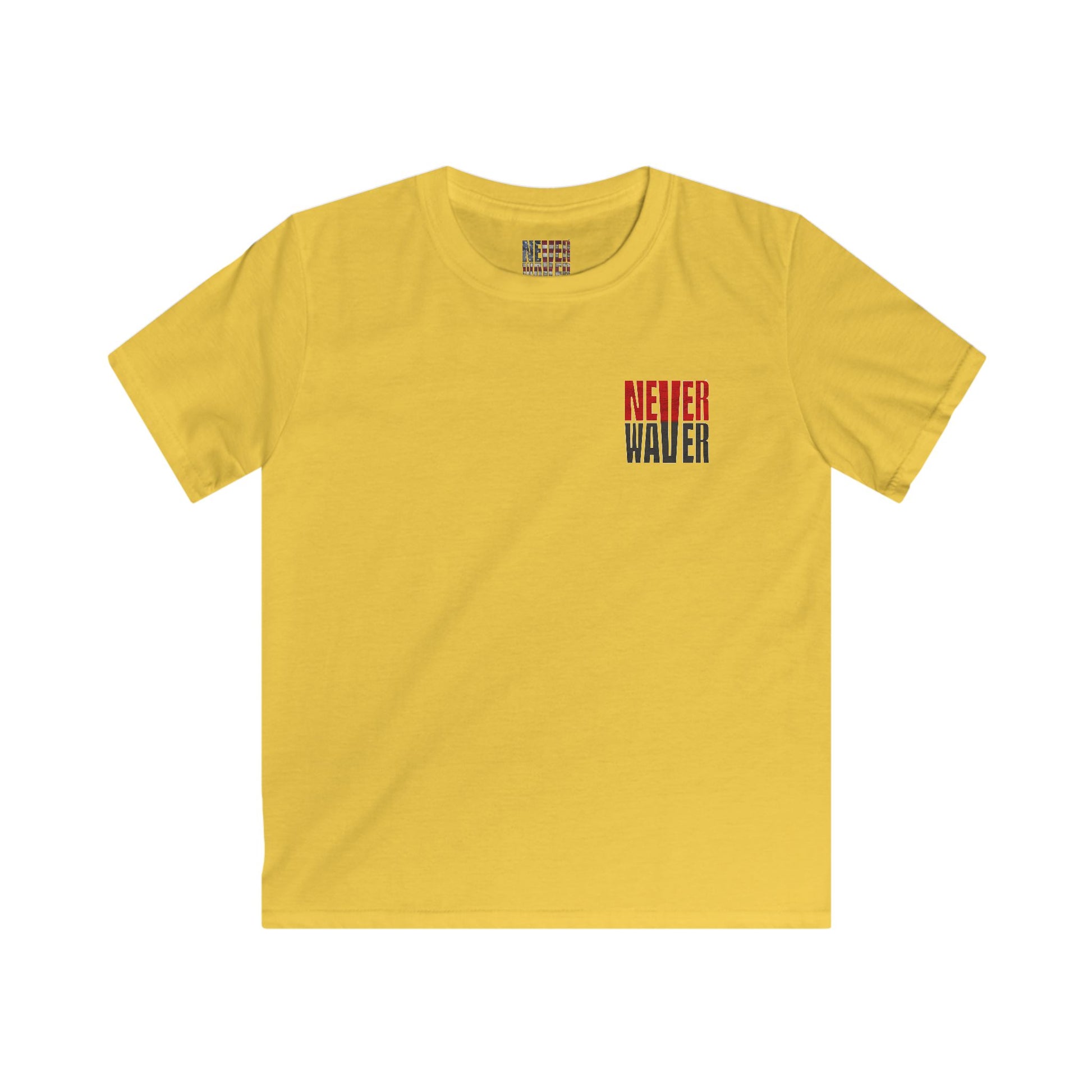 Tampa Bay Fans Never Waver Kids Softstyle Tee - Never Waver