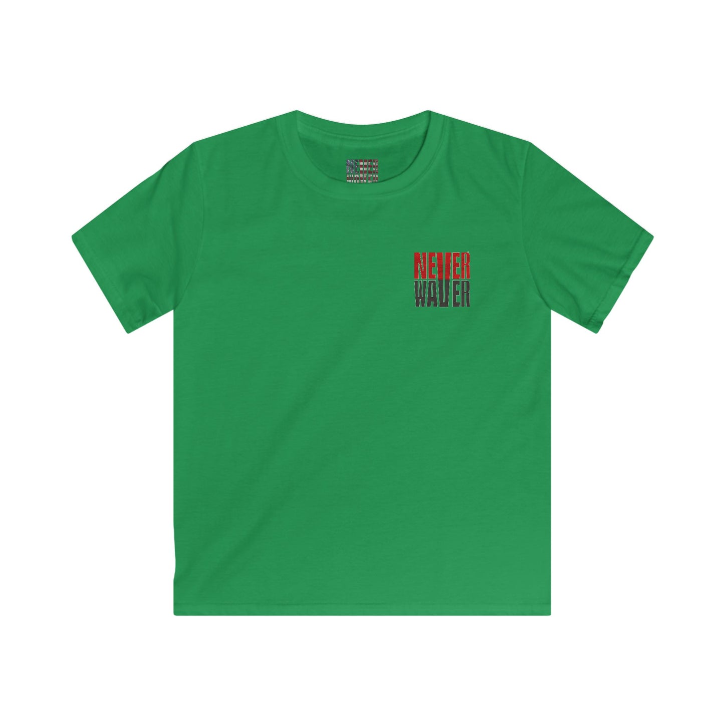 Tampa Bay Fans Never Waver Kids Softstyle Tee - Never Waver