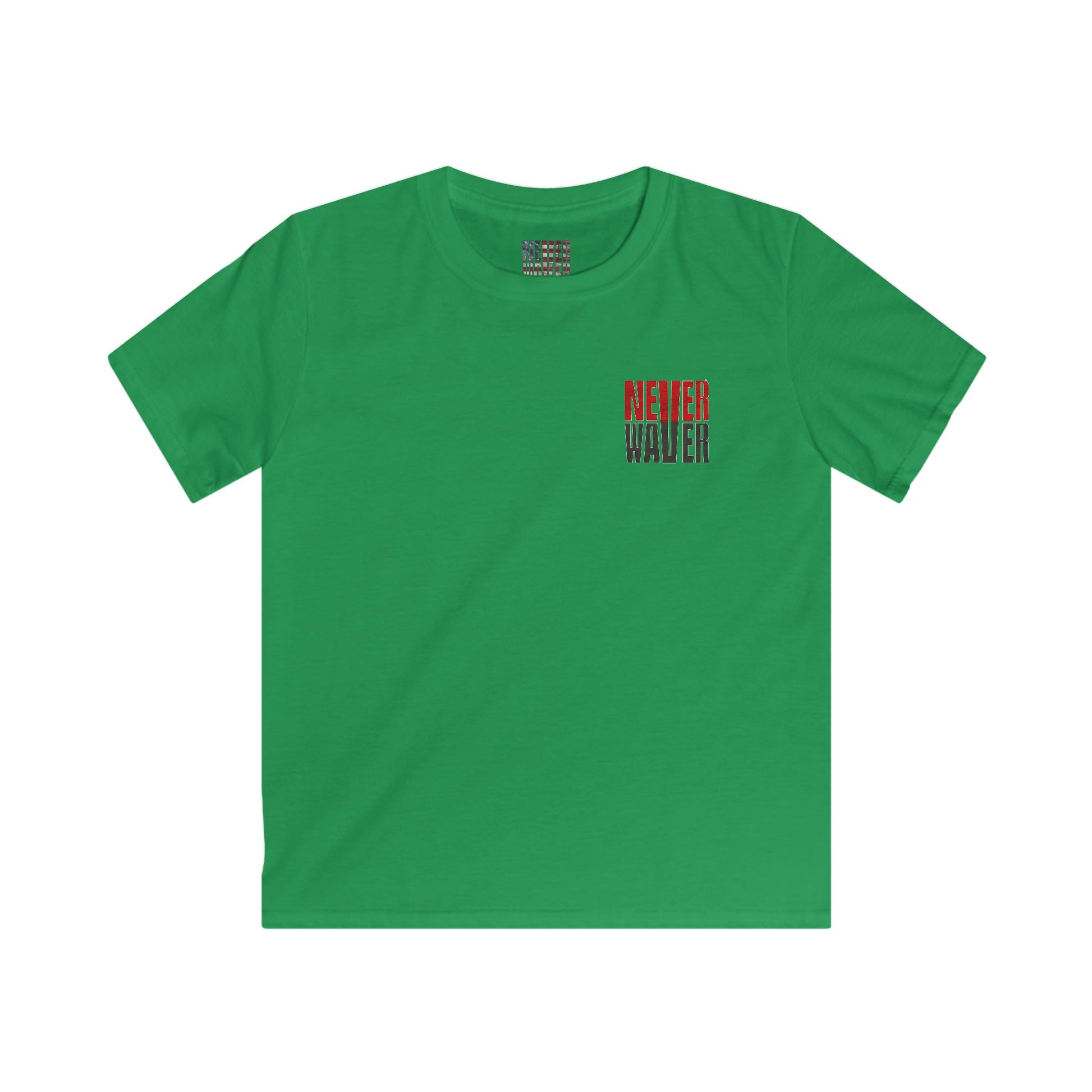 Tampa Bay Fans Never Waver Kids Softstyle Tee - Never Waver