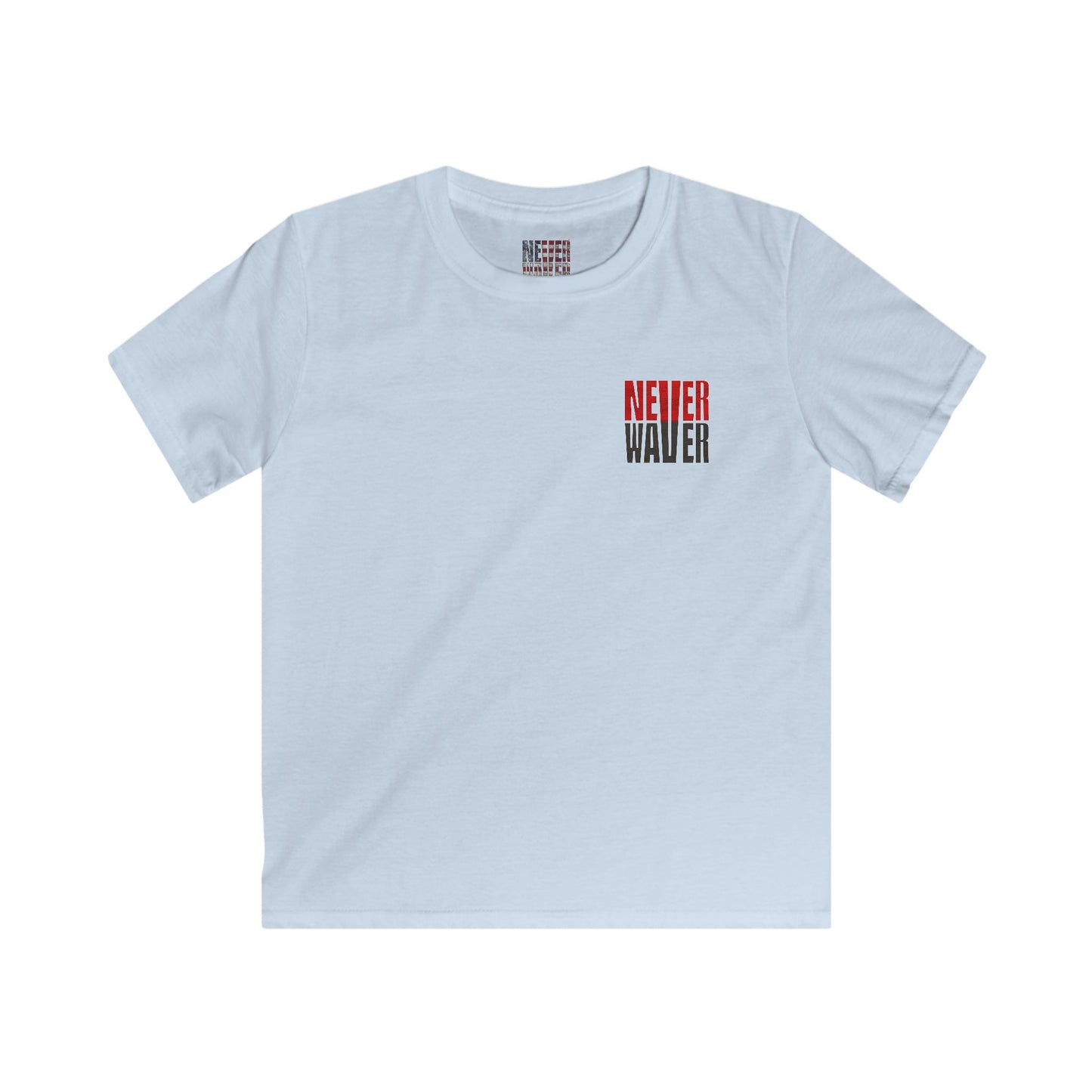 Tampa Bay Fans Never Waver Kids Softstyle Tee - Never Waver