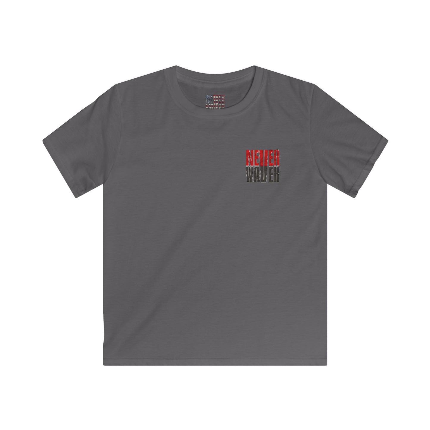 Tampa Bay Fans Never Waver Kids Softstyle Tee - Never Waver
